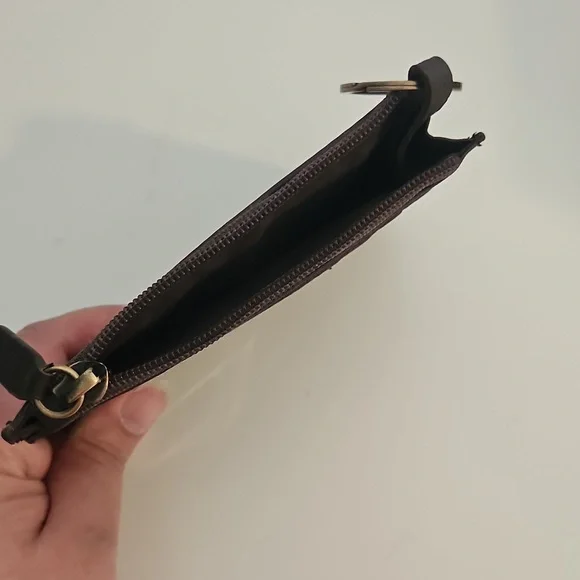 NWOT Genuine Leather Brown Sunflower Wallet - Picture 3 of 5